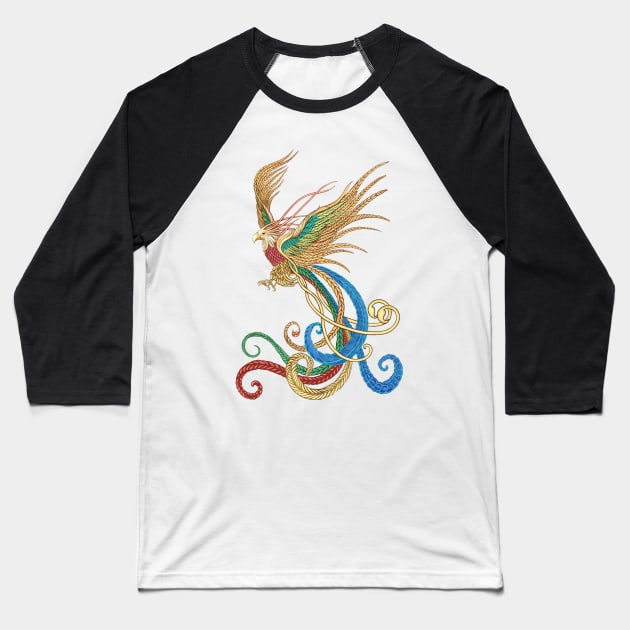 Phoenix Rising Baseball T-Shirt by Old World Opus